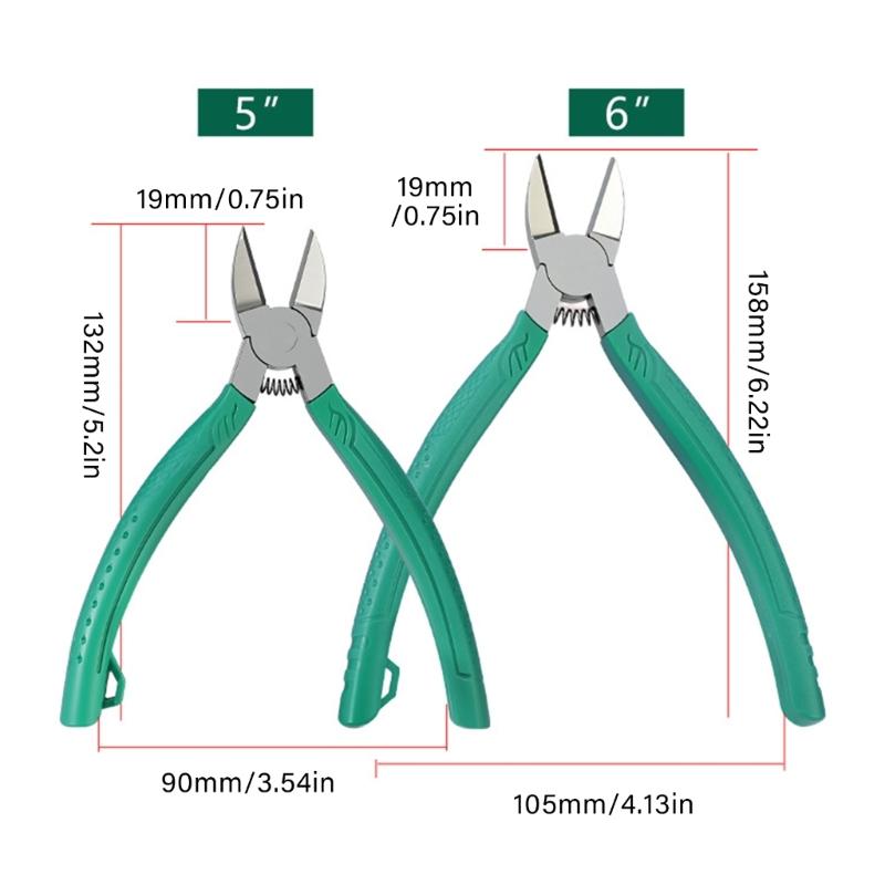 Stainless Precisions Cutter Pliers Diagonal Cutters for Hand Craft Features Diagonal Nippers for Hand Wire Cable Cutting