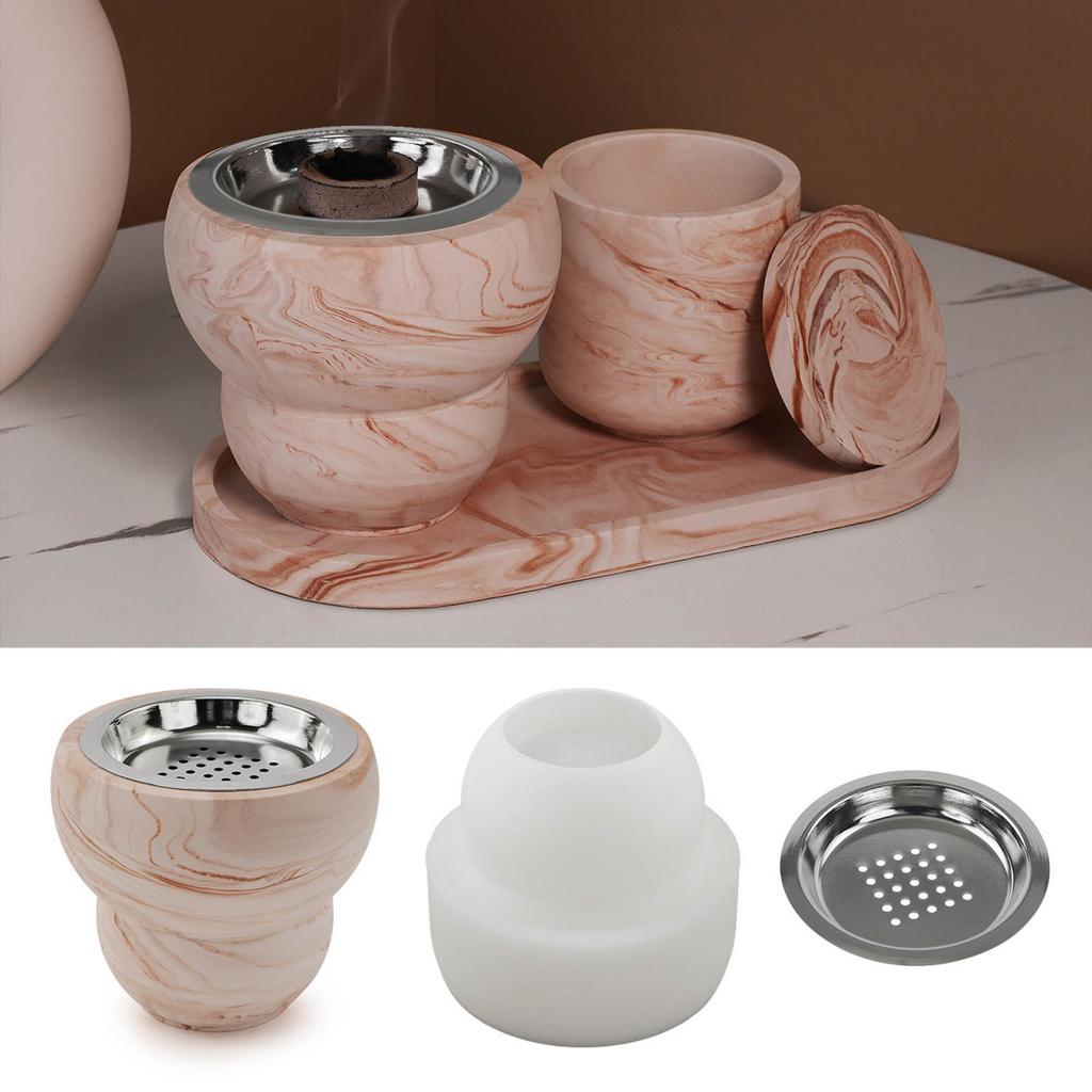 DIY Decor Aromatherapy Jar Storage Container Silicone Bottle Mould, Jar Mold Epoxy Casting Molds with Lids for Storing