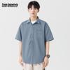 Mark Fairwhale Men's Ice Silk Short Sleeve Casual Shirt