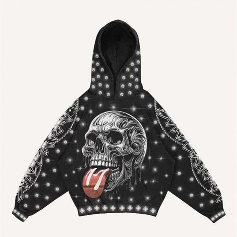 Sweat à capuche unisexe surdimensionné Streetwear Impression 3D Manches longues Pull Haut décontracté Adolescents Adultes