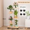 Wrought Iron Multi-Layer Tall Indoor Flower Stand for Living Room or Balcony