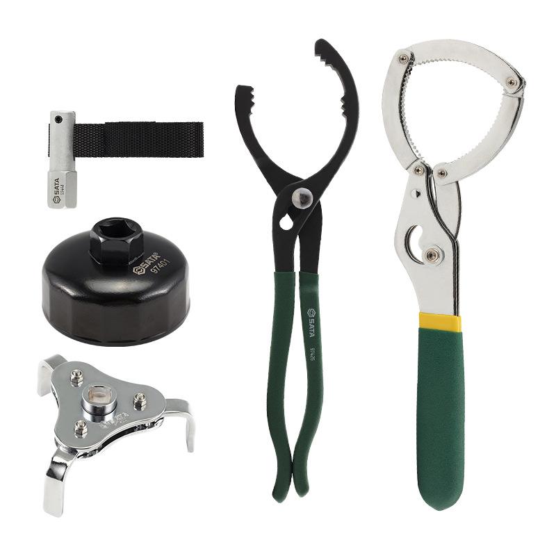SATA Dual-Use Universal Oil Filter Wrench - Belt & Handcuff Pliers