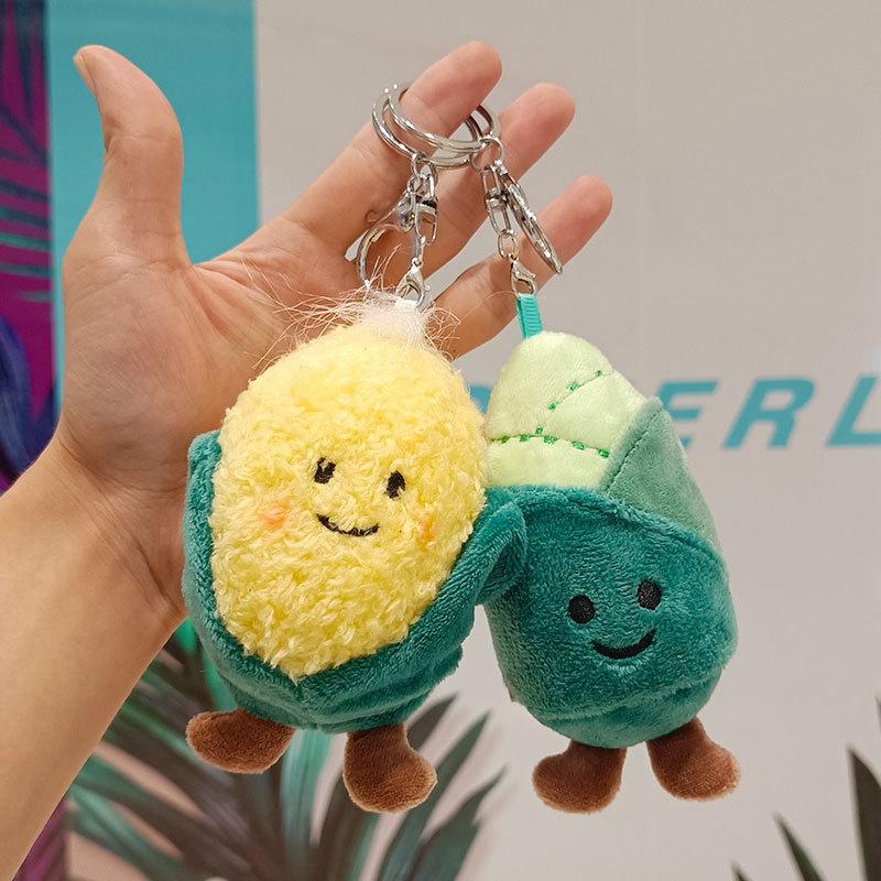 Vegetable Mini Food Plush Keychain Cute Potato Stuffed Keychains Backpack Pendant Car Keyrings Party Favors Classroom Prizes