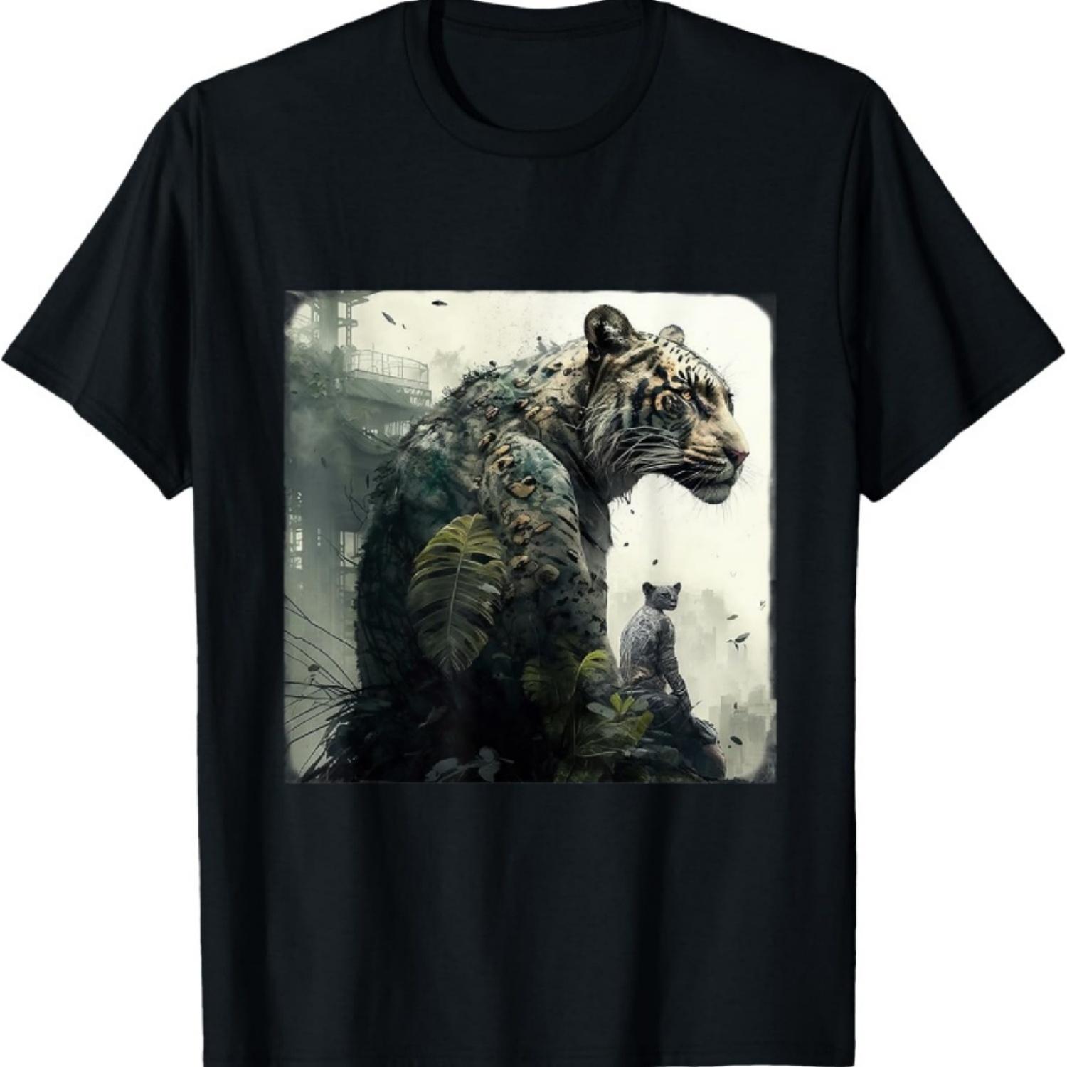

Unleash the Wild with the Exotic Tiger in a Foreign Land T-Shirt XXXXXL