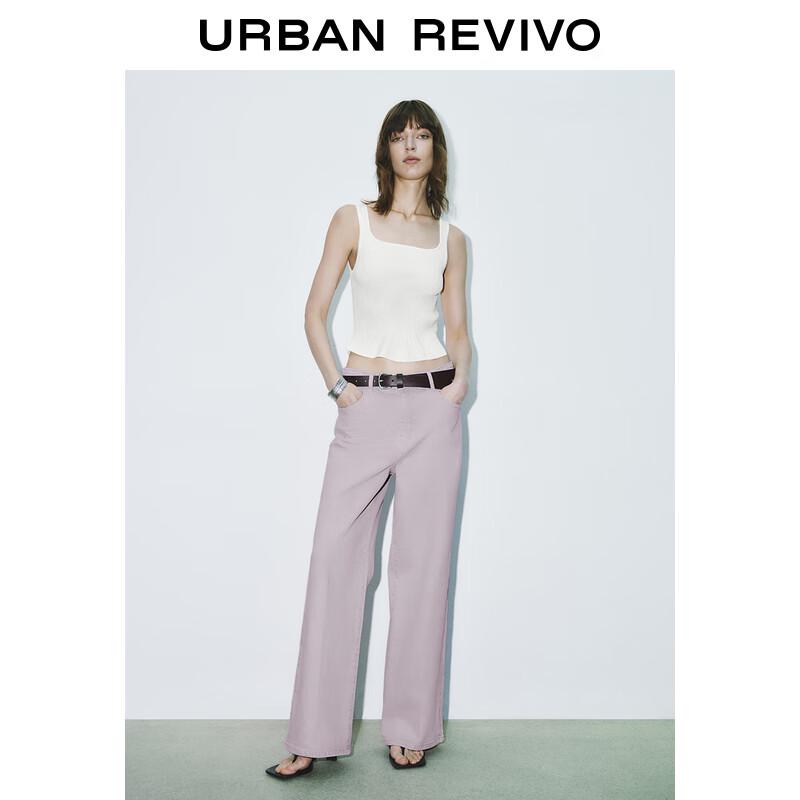 

Женский трикотажный топ-майка UR облегающего кроя с квадратным вырезом M