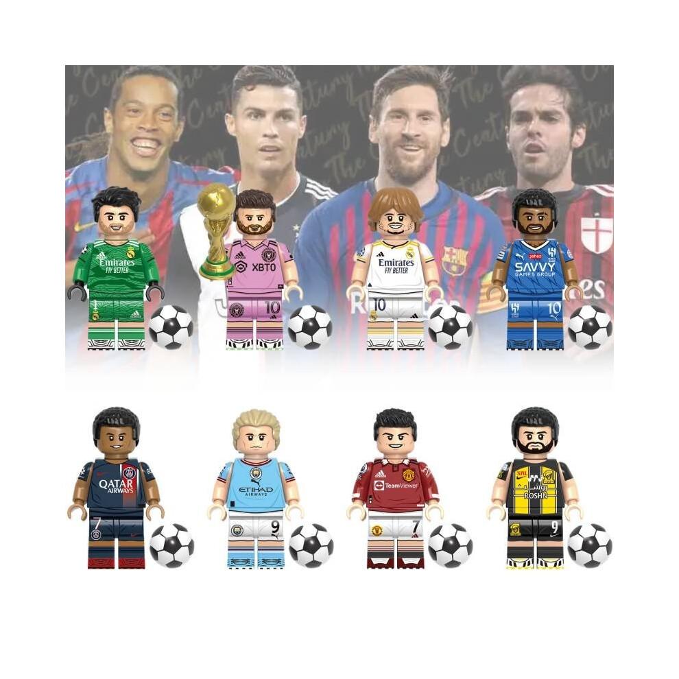 (Haaland)Soccer Super Star Building Block Toy Messi Ronaldo Mini Figure Doll Plastic Abs