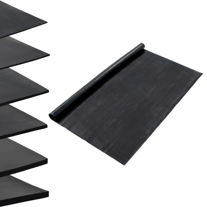VidaXL Tapis Revêtement de Sol Intérieur Maison Garage Bureau Atelier Salle de Sport Caoutchouc Antidérapant 1,2x5 m 1 mm 143956