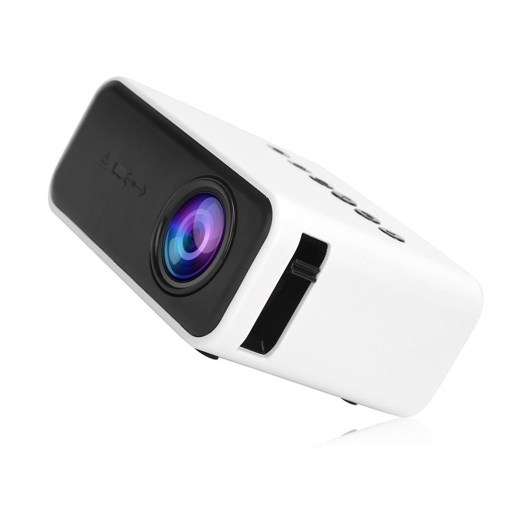YT500 Mini Projector Portable Movie Projector with Audio and Video USB Memory Card Interfaces 100‑240V