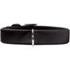 HUNTER Collier Softie simili cuir noir Taille 65 - résistant et confortable pour chien