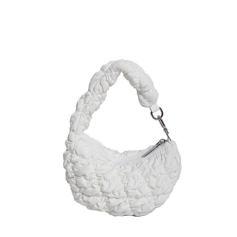 Ielgy Cloud Bag Pleated Soft Down Bag Nylon Handbag