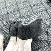 Fendi Zucca General Pattern Knit Apparel Tops Long Sleeve Sweater Wool Gray