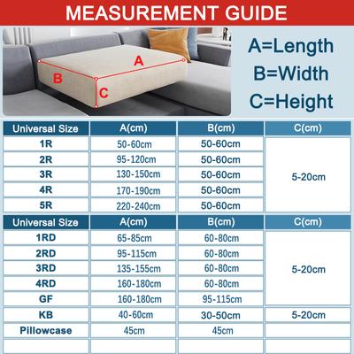 Elastic Solid Angle Sofa Seat Cover Elastic Sofa Cushion Cover Sofa Cover L-shaped Grooved Polyester Armrest Seat Cover