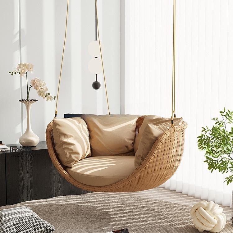 Indoor Hanging Chair: Balcony Bedroom Swing Chair for Adults and Teens