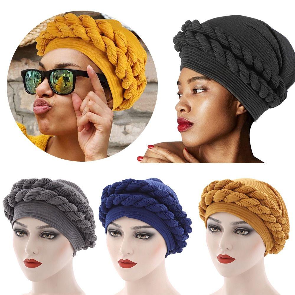 

Мусульманский головной убор Нигерийская африканская кепка ручной работы Голова Обертка Коса Чепчик Женский Тюрбан Узел Шляпа