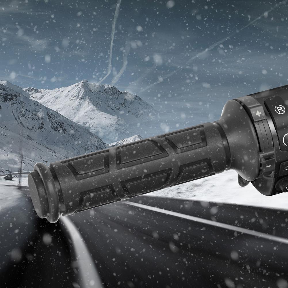 22mm Motorcycle Hand Heated Grips Waterproof Adjustable Hot Grip Handle Motorcycle Heating Handlebar Motorcycle Parts for Winter