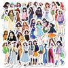 50 Pictures of Cute Girls' Various Outfit Stickers for Casual Ins Feng Forest Style Outfits Without Repeating Stickers
