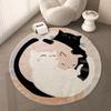 Retro Waves Print Round Carpet for Living Room Rugs Anti-Slip Foll Mat for Bedroom Sofa Table Home Area Rug  Rugs for Bedroom