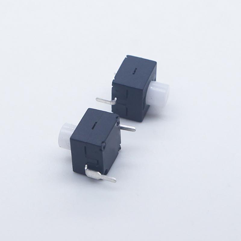 10Pcs 8*8*9.5Mm 2 Pin On Off Electric Push Button Switches Manual Reset Self-Locking Micro Flashlight Push Button Switch