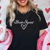 Bridal Shower Shirt for Women, Team Bride Squad Bachelorette Party Tops, Bridesmaid T-shirt, Wedding Fashion Clothes for Girls