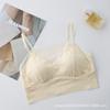 Lace Bra Suspender Adjustable Shoulder Strap Fixed Coaster Ice Silk Beautiful Back Chest Wrapped Sexy Strapless Bra