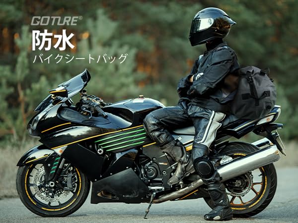 GOTURE Motorrad Sitz Tasche IPX6 Touring Camping Schulter Reflektierend Trommel Touring Sitz Outdoor [40L, Wasserdicht] Tasche, & Touring, Riemen, Klebeband, One-Touch