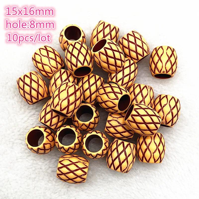 New 5pcs--50pcs Imitation Retro Acrylic Beads for Jewelry Making DIY Children Handmade Bracelets Necklace Accessories