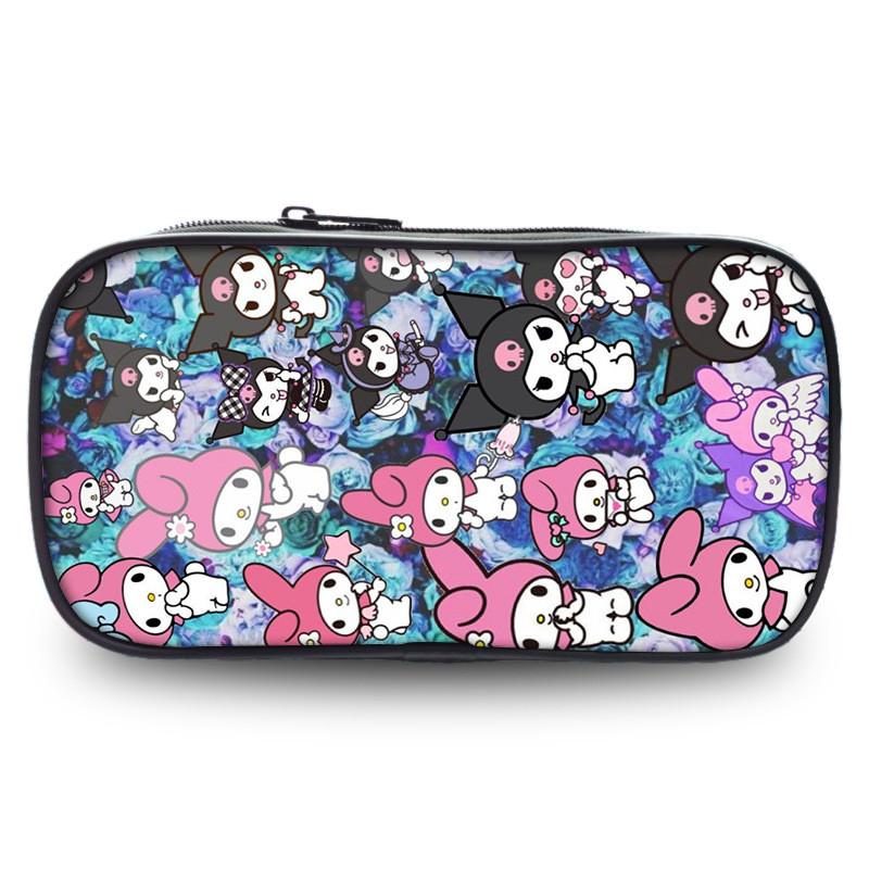 Cute Kuromi Pencil Case Sanrio Student Large Capacity Stationery Storage Bag