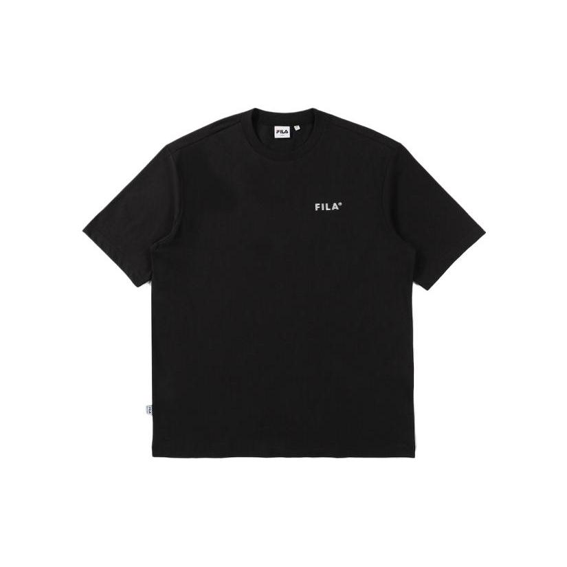 New FILA Set-in Sleeve T-Shirt Men's Black FS2RSE2112X-BLK