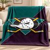 Anaheim Ducks Blanket Flannel Blanket Soft Cozy Plush Throw for Sofa Bed Lightweight Home Decoration Outdoor Camping