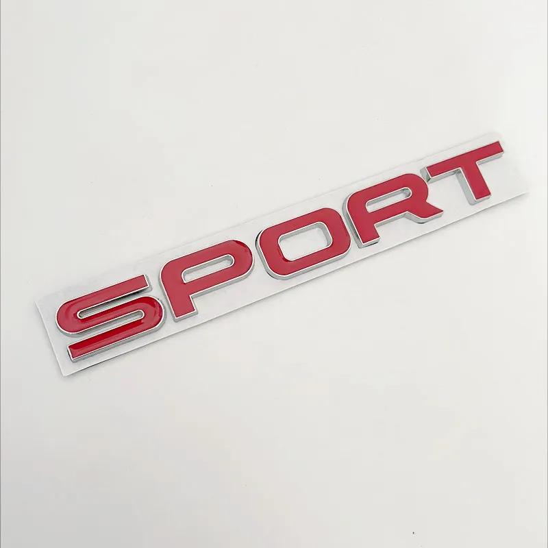3D Metal Sport Car Rear Trunk Side Fender Emblem Badge Decals Sticker Styling Accessories For Land Rover Discovery Range Rover