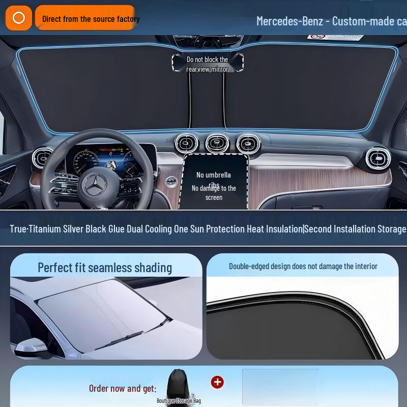 

Солнцезащитный козырек Mercedes-Benz: Теплоизоляция для GLC, C260L, E300L, GLB, C-класса, A-класса, E-класса - Шторка на лобовое стекло GLE