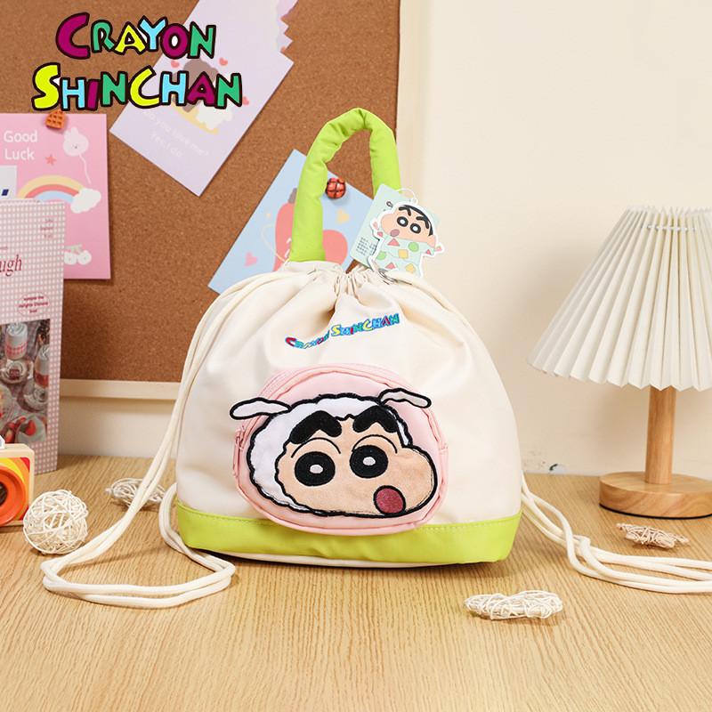 Chan Shin Crayon Large Capacity Backpacks Cutes Cartoon Girl Children Bags Out