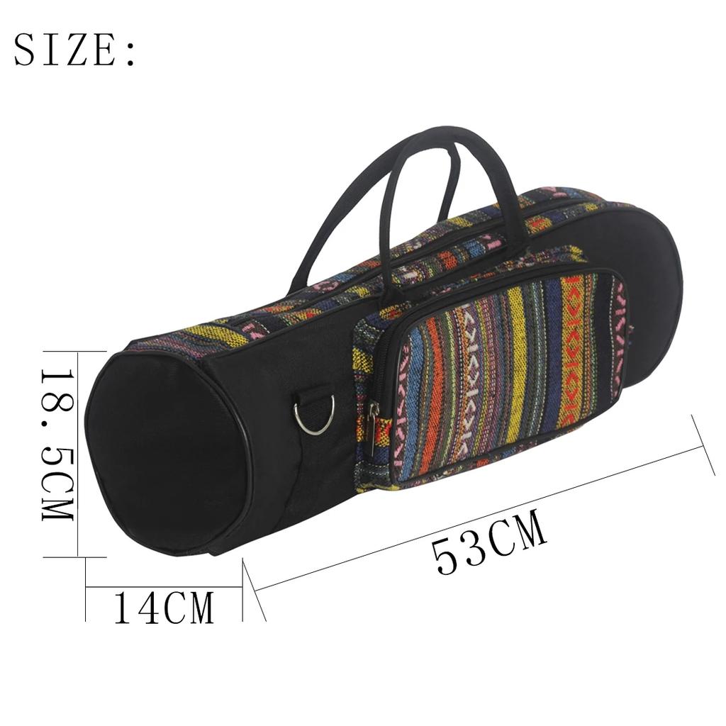 IRIN Ethnic Style Trumpet Waterproof Oxford Cloth Cover Ethnic Style Trumpet Portable Accessories Brass Instrument Storage Bag
