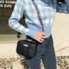 Spring New Trend Wave Embroidery Camera Bag Small Square Bag Wide Shoulder Strap Single Shoulder Messenger Bag One Piece