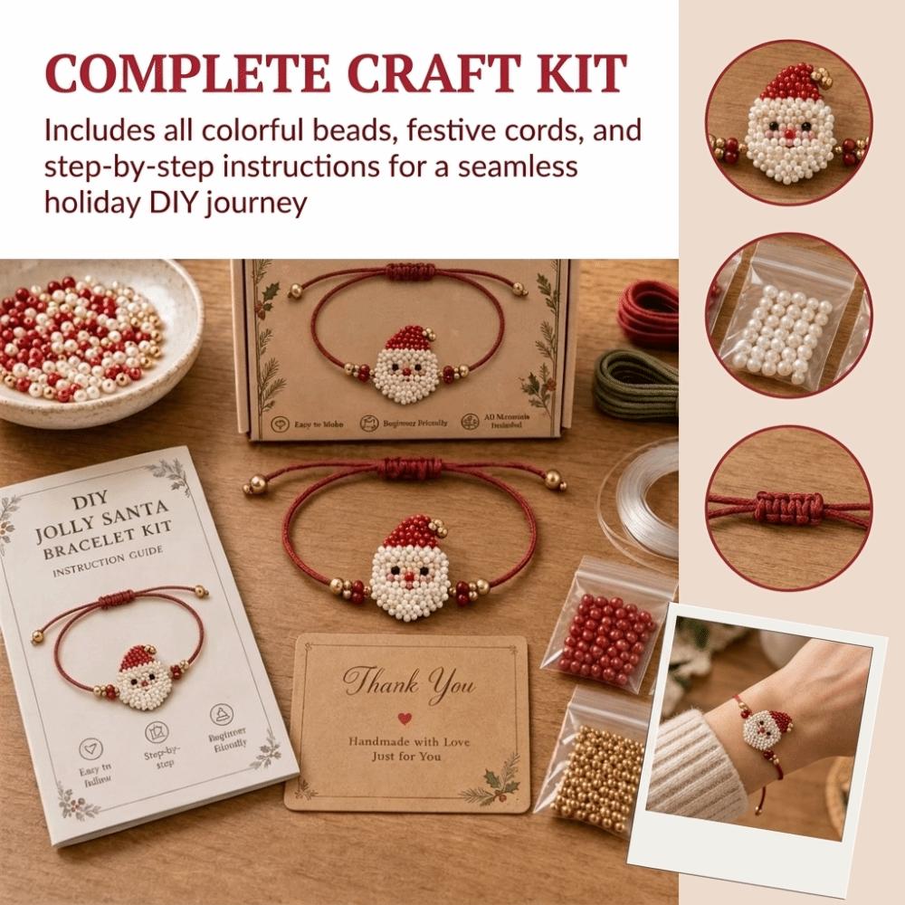 Bead Hand Jewelry Craft Set Elk Christmas Bracelet Kit Creative DIY Bracelet Making Kit Women