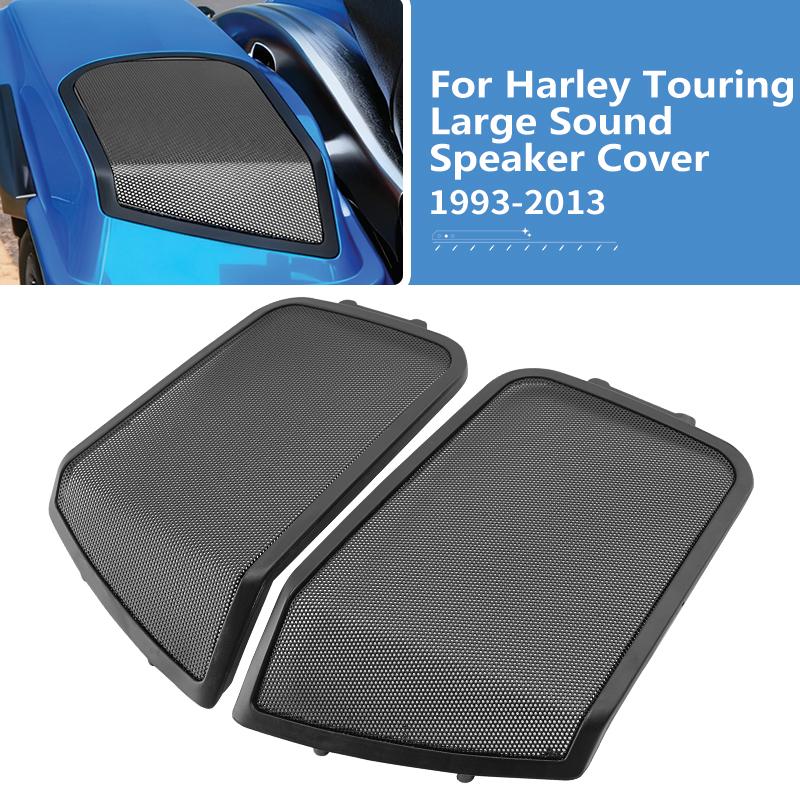 Motorcycle 6"x 9" Saddlebag Lid Speaker Grill Cover For Harley Touring Road Street Electra Glide Road King Ultra Classic 94-13