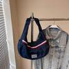 Denim Bag Large Capacity Crossbody Bag Women Tote Bag Commuter Shoulder Bag