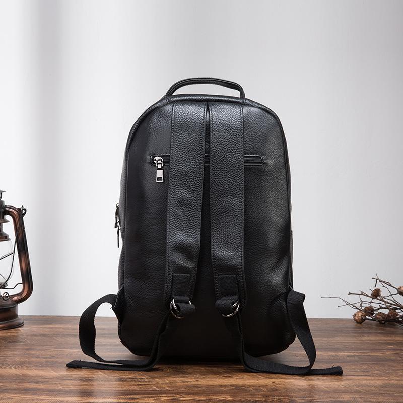 black leather backpack designer Serapian In Cachemire And Mosaico, Man grain leather. 52's Luxury Quilted Garda Leather