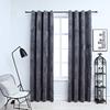 Blackout Curtains and Rings 2pcs Velvet 140x245cm