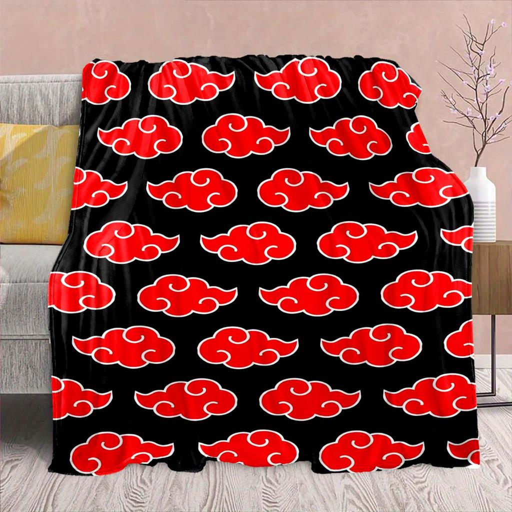 Naruto Anime Flannel Blanket - Soft Warm Perfect for Sofa, Bedding Camping Travel Office Home Decor -QJY