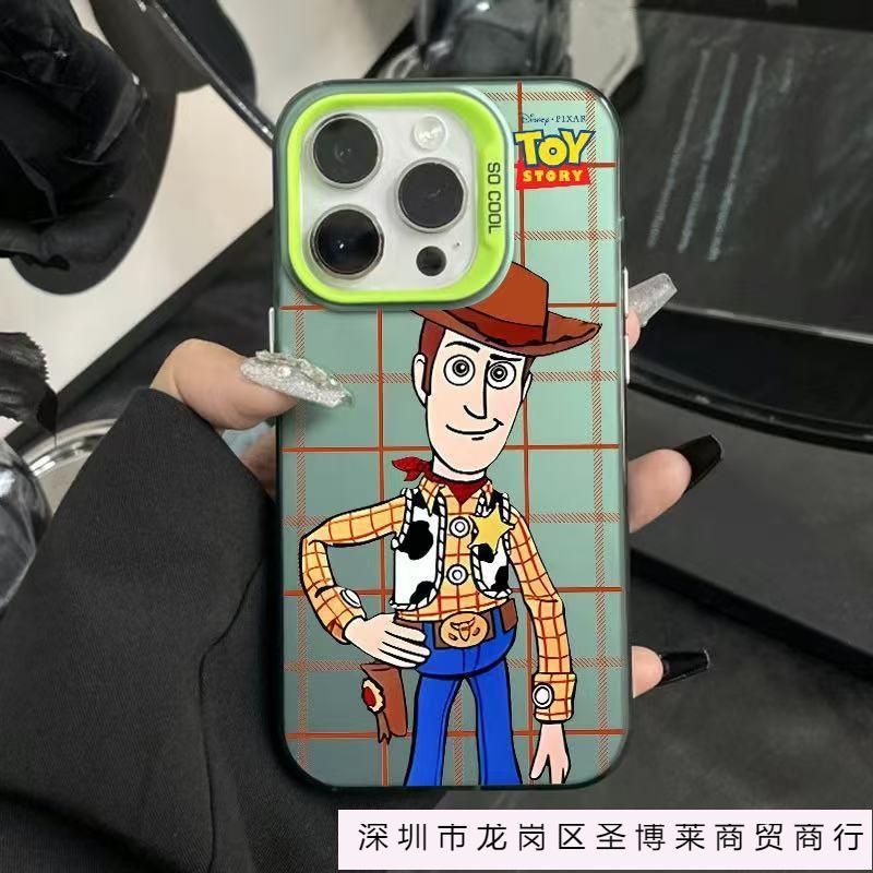 Toy Woody applies to 14plus large hole 16promax iPhone case iphone15 Europe and America 13 cartoon 12