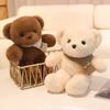 30cm Simulation New Scarf Bear Doll Stuffed Plush Toy Cartoon Anime Pillow for Children's Birthday Gift Cute and Fun Doll