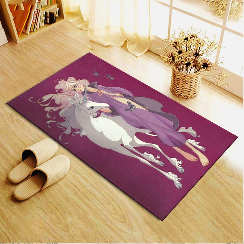 2025 New The Last Unicorn Carpet Rug for Living Room Bedroom Home Sofa Decoration,Kids play Non-slip Floor Mat199