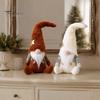 Sitzender Zwerg für Weihnachtsbaum-Basis Gestrickter Plüsch, Nordischer Waldelf Gesichtsloser Puppe Figur Rustikale Regal-Sitzer Regal, Weiches Stofftier Feiertag