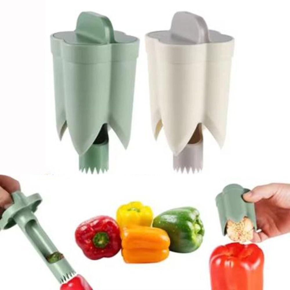 Food Grade Colored Pepper Corer Twist Pepper Core Remover Vegetable Coring Tool  Tomato