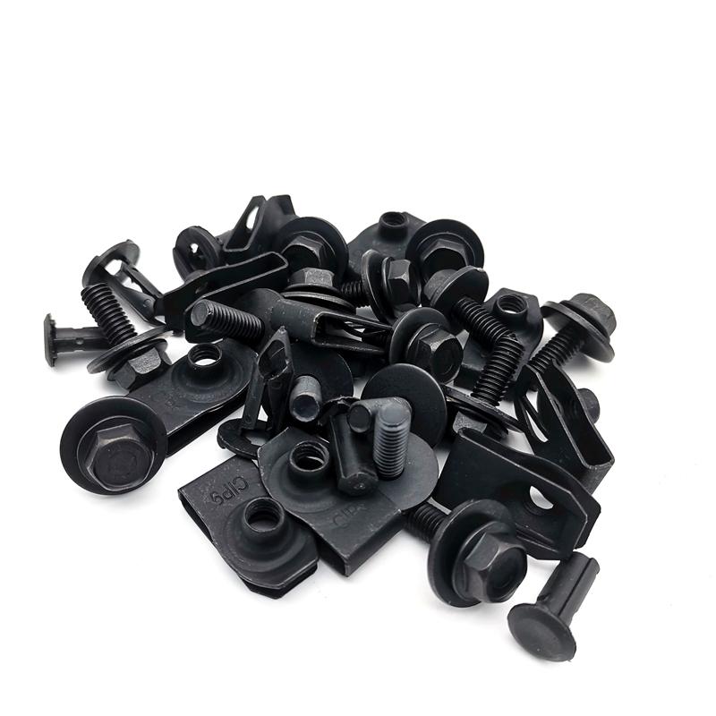 

28x Engine Splash Shield Bolts Fender Bumper Clips for Nissan 350z 370z Infiniti
