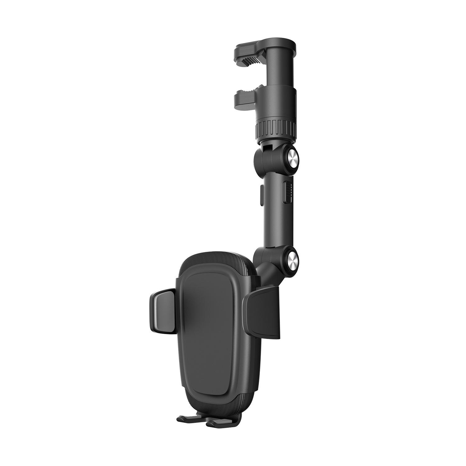 Universal Car Rearview Mirror Phone Holder: Multifunctional, Shockproof, Rotating Navigation Mount