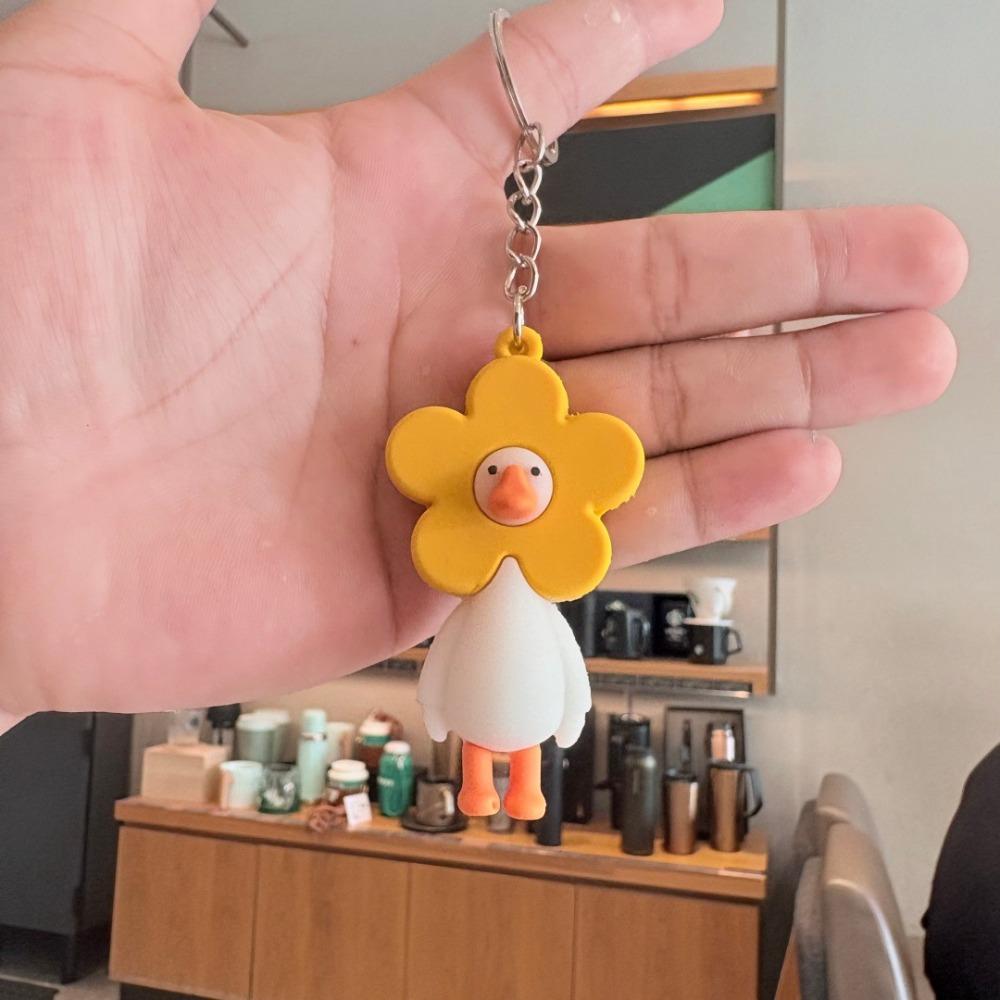 Cartoon Key Ring Personalised Duck Keychain Cute Animal Keychain Car Key Decoration