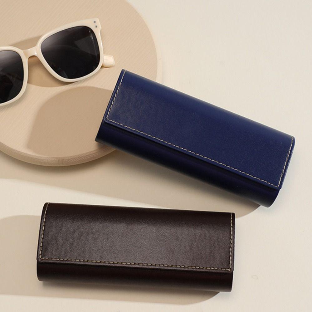 Skórzany Pu Etui na Okulary Duża Pojemność Pudełko do Przechowywania Okularów Prosta Torba na Okulary Uczniowie