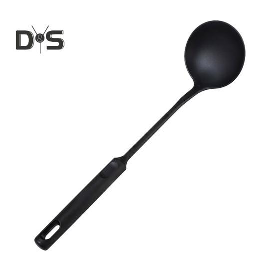 Wok Spatula And Ladle Set Extended Handle Spatula Smooth Edges Soup Spoon Scratch-free Cooking Utensil